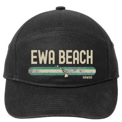 Ewa Beach Hi Hawaii Travel & 80s Style 7-Panel Snapback Hat