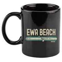 Ewa Beach Hi Hawaii Travel & 80s Style 11oz C Handle Ceramic Mug