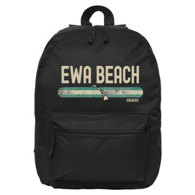 Ewa Beach Hi Hawaii Travel & 80s Style 16 in Basic Backpack