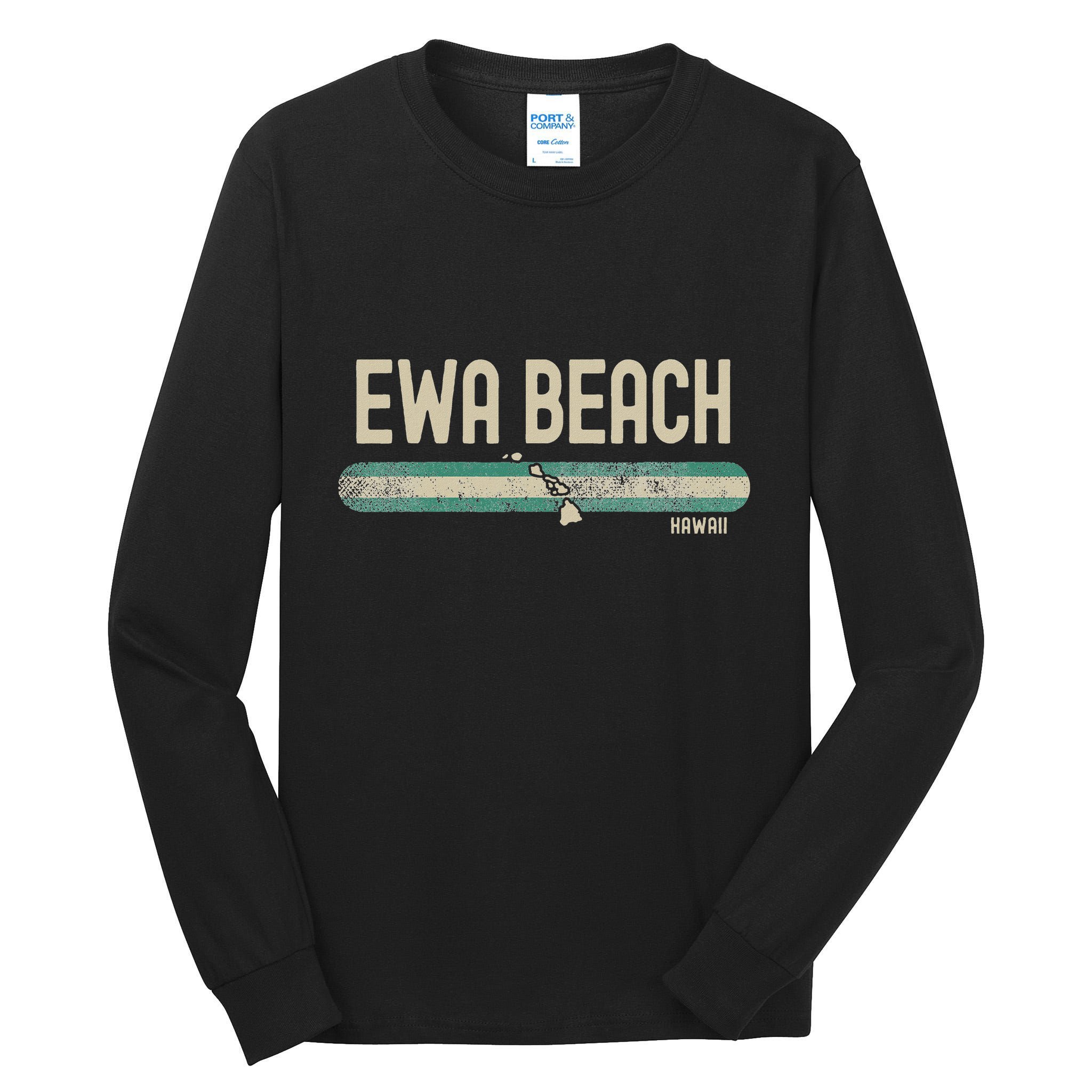 Ewa Beach Hi Hawaii Travel & 80s Style Tall Long Sleeve T-Shirt