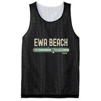 Ewa Beach Hi Hawaii Travel & 80s Style Mesh Reversible Basketball Jersey Tank