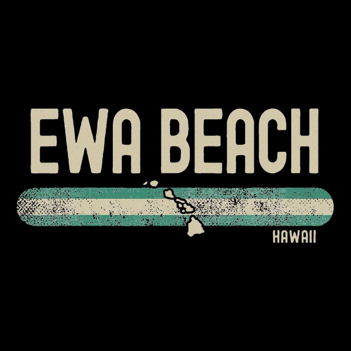 Ewa Beach Hi Hawaii Travel & 80s Style Mesh Reversible Basketball Jersey Tank