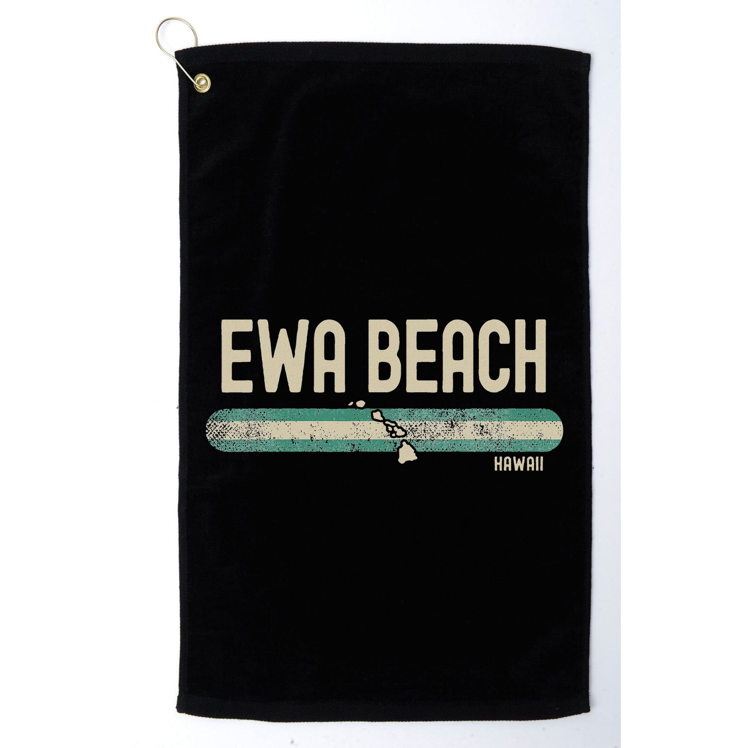 Ewa Beach Hi Hawaii Travel & 80s Style Golf Towel