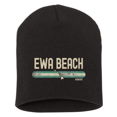 Ewa Beach Hi Hawaii Travel & 80s Style Short Acrylic Beanie