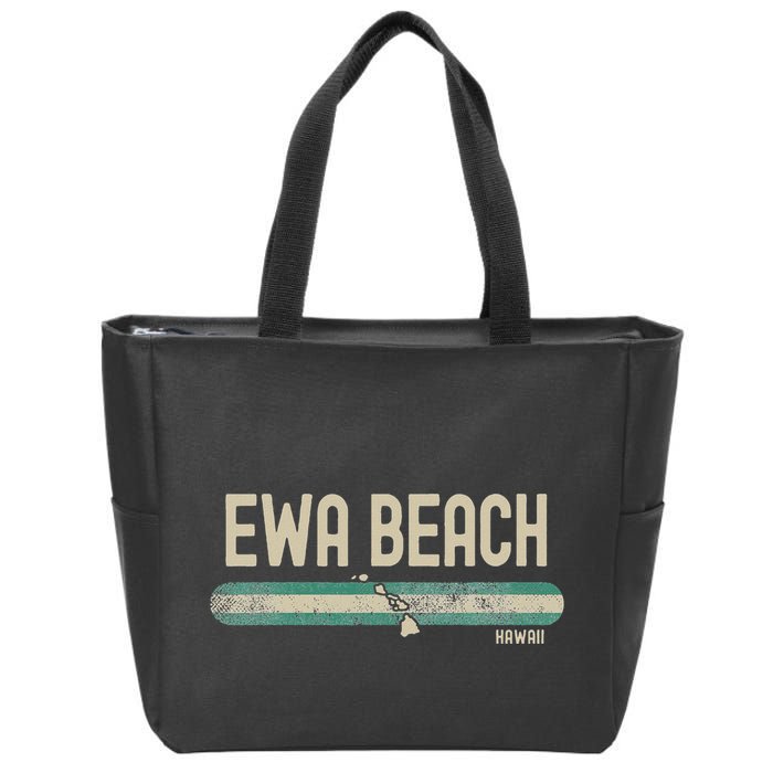 Ewa Beach Hi Hawaii Travel & 80s Style Zip Tote Bag