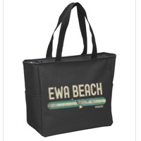 Ewa Beach Hi Hawaii Travel & 80s Style Zip Tote Bag