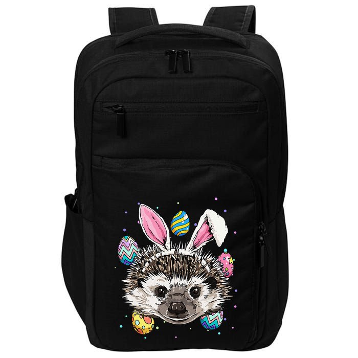 Easter Bunny Hedgehog Funny Easter Hedgehog Impact Tech Backpack