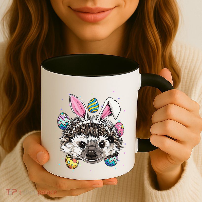 Easter Bunny Hedgehog Funny Easter Hedgehog Mug