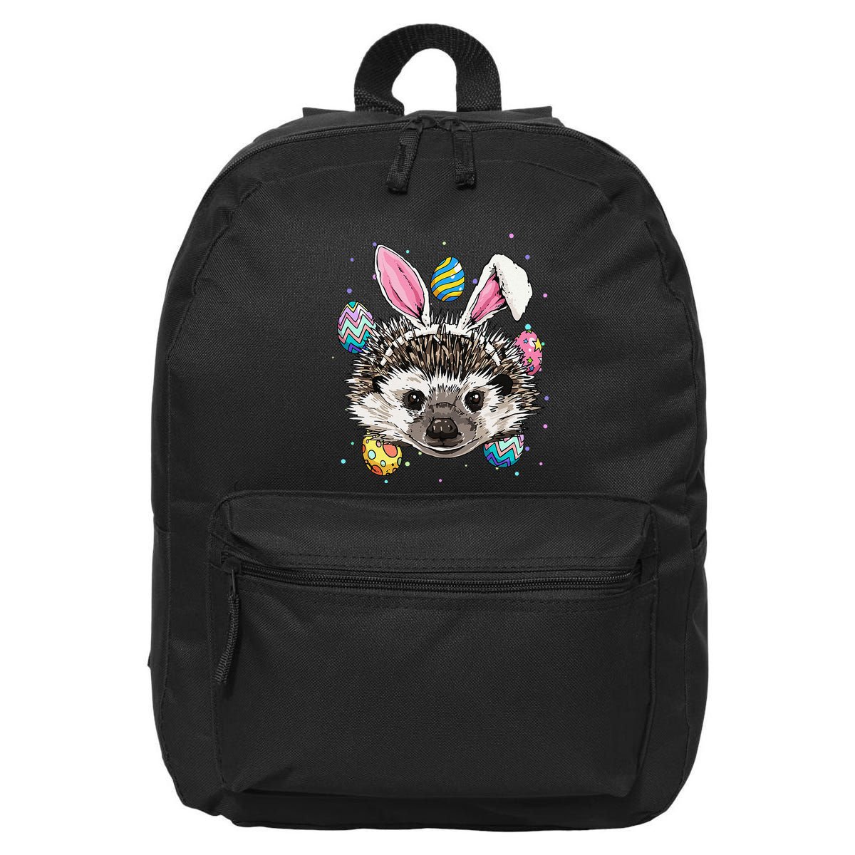 Easter Bunny Hedgehog Funny Easter Hedgehog 16 in Basic Backpack