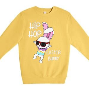 Easter Bunny Hip Hop Gift Funny Music Premium Crewneck Sweatshirt