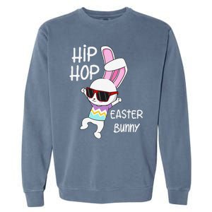 Easter Bunny Hip Hop Gift Funny Music Garment-Dyed Sweatshirt