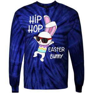 Easter Bunny Hip Hop Gift Funny Music Tie-Dye Long Sleeve Shirt