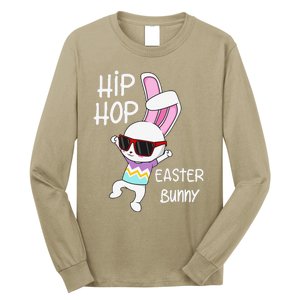 Easter Bunny Hip Hop Gift Funny Music Long Sleeve Shirt