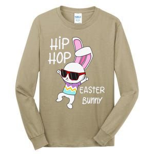 Easter Bunny Hip Hop Gift Funny Music Tall Long Sleeve T-Shirt