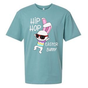 Easter Bunny Hip Hop Gift Funny Music Sueded Cloud Jersey T-Shirt