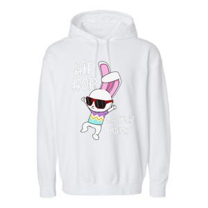 Easter Bunny Hip Hop Gift Funny Music Garment-Dyed Fleece Hoodie