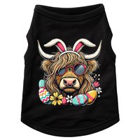 Easter Bunny Highland Cow Vibes Retro Shades Doggie Tank