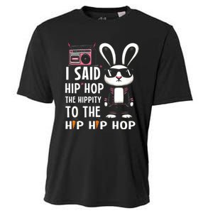 Easter Bunny Hip Hop Hippity Funny Women Cooling Performance Crew T-Shirt