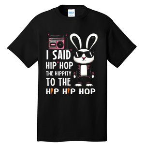 Easter Bunny Hip Hop Hippity Funny Women Tall T-Shirt