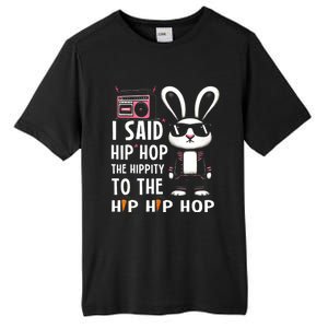 Easter Bunny Hip Hop Hippity Funny Women Tall Fusion ChromaSoft Performance T-Shirt