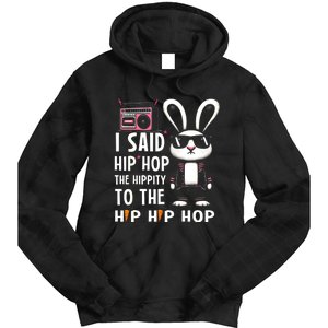 Easter Bunny Hip Hop Hippity Funny Women Tie Dye Hoodie