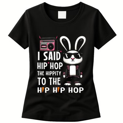 Easter Bunny Hip Hop Hippity Funny Women Womens T-Shirt