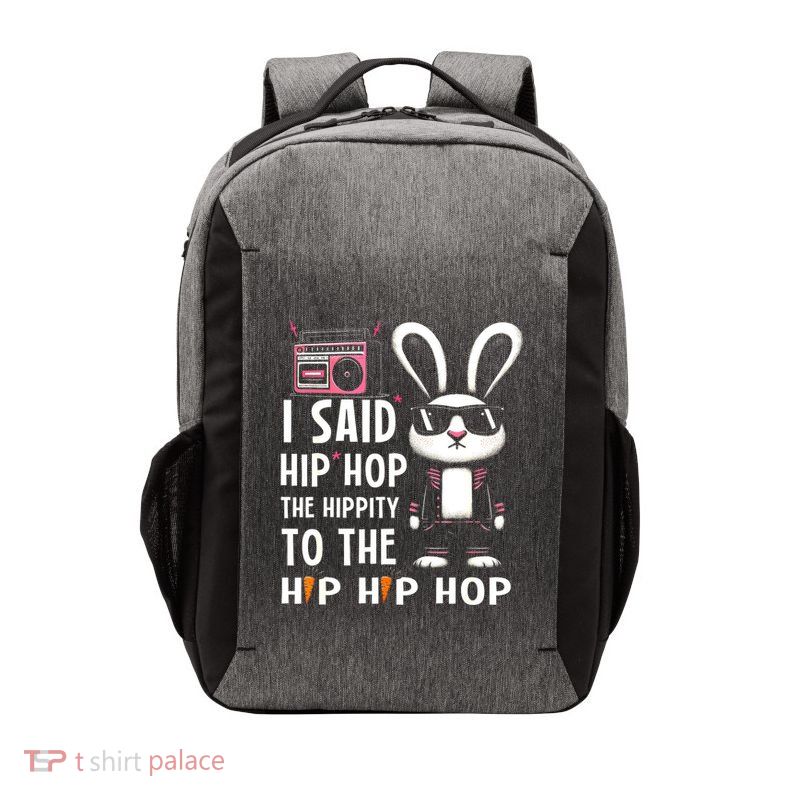 Easter Bunny Hip Hop Hippity Funny Women Vector Backpack