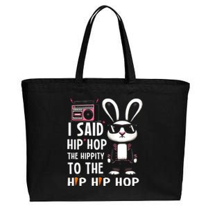 Easter Bunny Hip Hop Hippity Funny Women Cotton Canvas Jumbo Tote