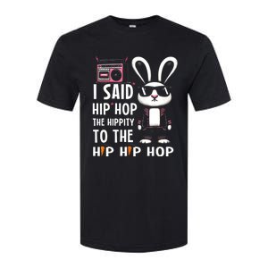 Easter Bunny Hip Hop Hippity Funny Women Softstyle CVC T-Shirt