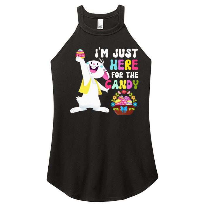 Easter Bunny IM Just Here For Easter Candy Women’s Perfect Tri Rocker Tank