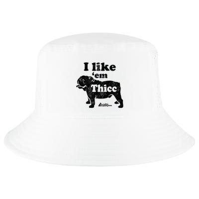 English Bulldog I Like Em Thicc Dog Silhouette Cool Comfort Performance Bucket Hat