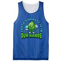 Earth’S Beauty Is In Our Hands Preservation Meaningful Gift Mesh Reversible Basketball Jersey Tank