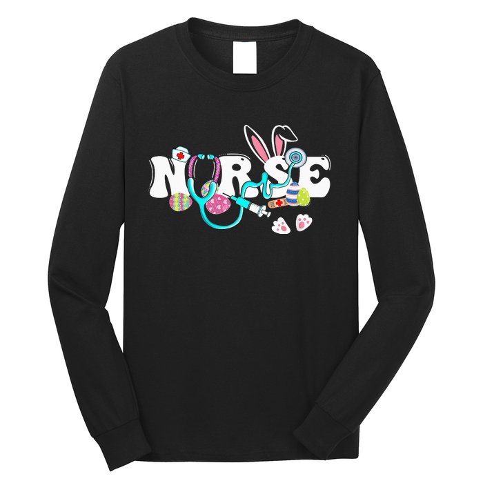 Every Bunnys Is Favorite Nurse Cute Bunnies Easter Long Sleeve Shirt