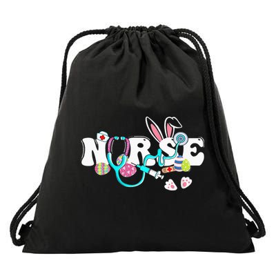 Every Bunnys Is Favorite Nurse Cute Bunnies Easter Drawstring Bag