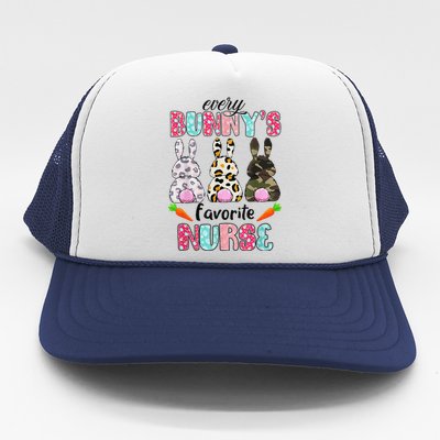 Every Bunnys Is Favorite Nurse Cute Bunnies Easter Trucker Hat