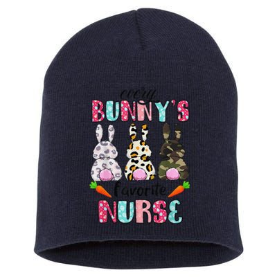 Every Bunnys Is Favorite Nurse Cute Bunnies Easter Short Acrylic Beanie