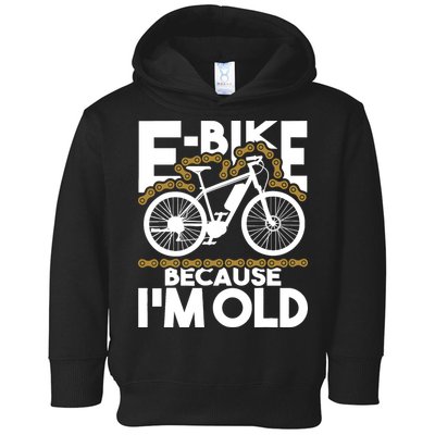 Ebike Because IM Old Electric Bike Bicycle Cycling Toddler Hoodie