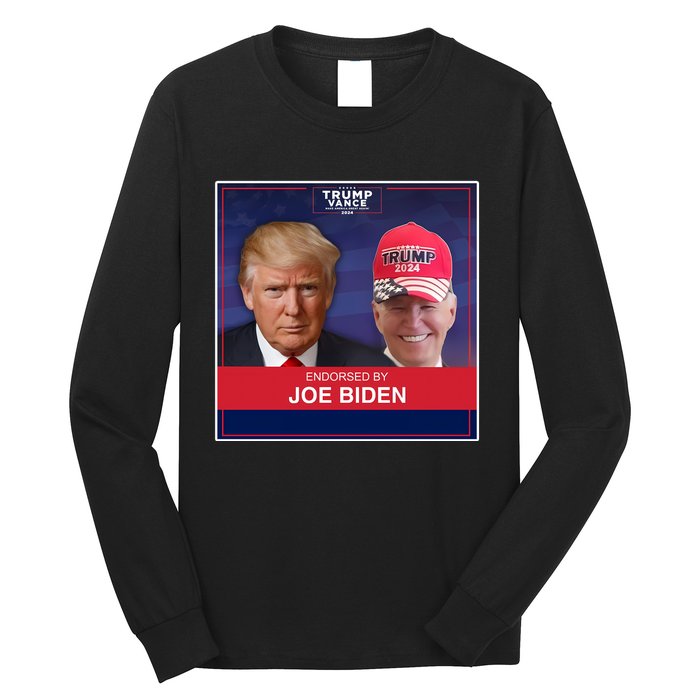 Endorsed By Joe Biden Long Sleeve Shirt