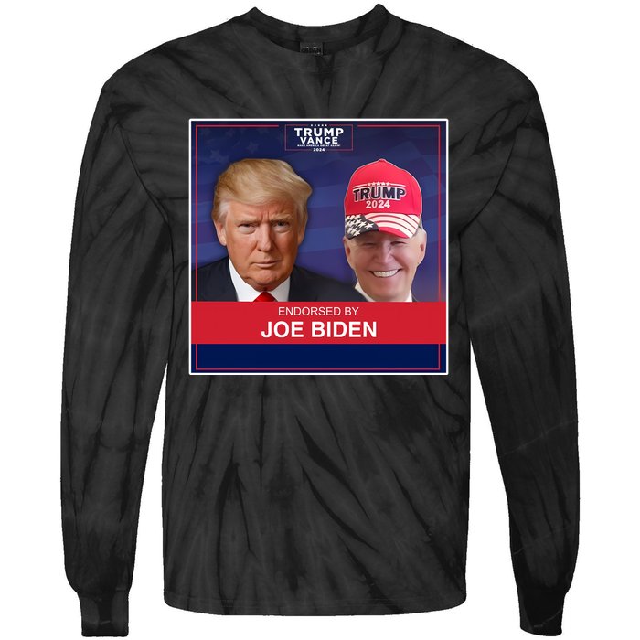 Endorsed By Joe Biden Tie-Dye Long Sleeve Shirt