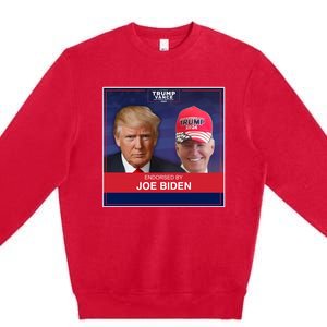 Endorsed By Joe Biden Premium Crewneck Sweatshirt