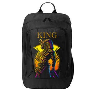 Egyptian Black King Pharaoh Ancient Egypt Couples Kemet City Backpack