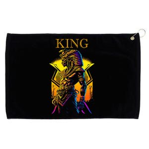 Egyptian Black King Pharaoh Ancient Egypt Couples Kemet Grommeted Golf Towel