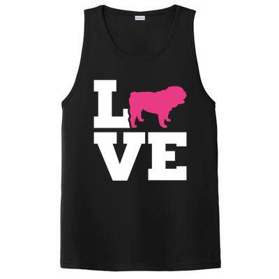 English Bulldog Love Gift PosiCharge Competitor Tank