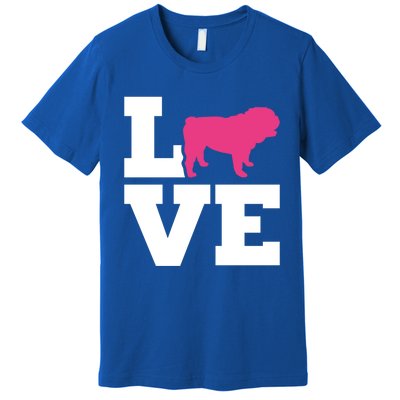 English Bulldog Love Gift Premium T-Shirt