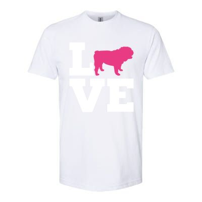 English Bulldog Love Gift Softstyle® CVC T-Shirt