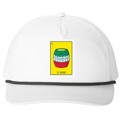 El Barril Lottery Gift The Barrell Card Mexican Lottery Snapback Five-Panel Rope Hat