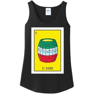 El Barril Lottery Gift The Barrell Card Mexican Lottery Ladies Essential Tank