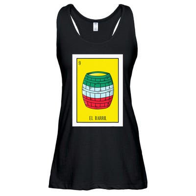 El Barril Lottery Gift The Barrell Card Mexican Lottery Ladies Essential Flowy Tank