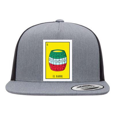 El Barril Lottery Gift The Barrell Card Mexican Lottery Flat Bill Trucker Hat