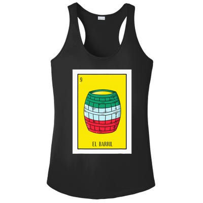 El Barril Lottery Gift The Barrell Card Mexican Lottery Ladies PosiCharge Competitor Racerback Tank